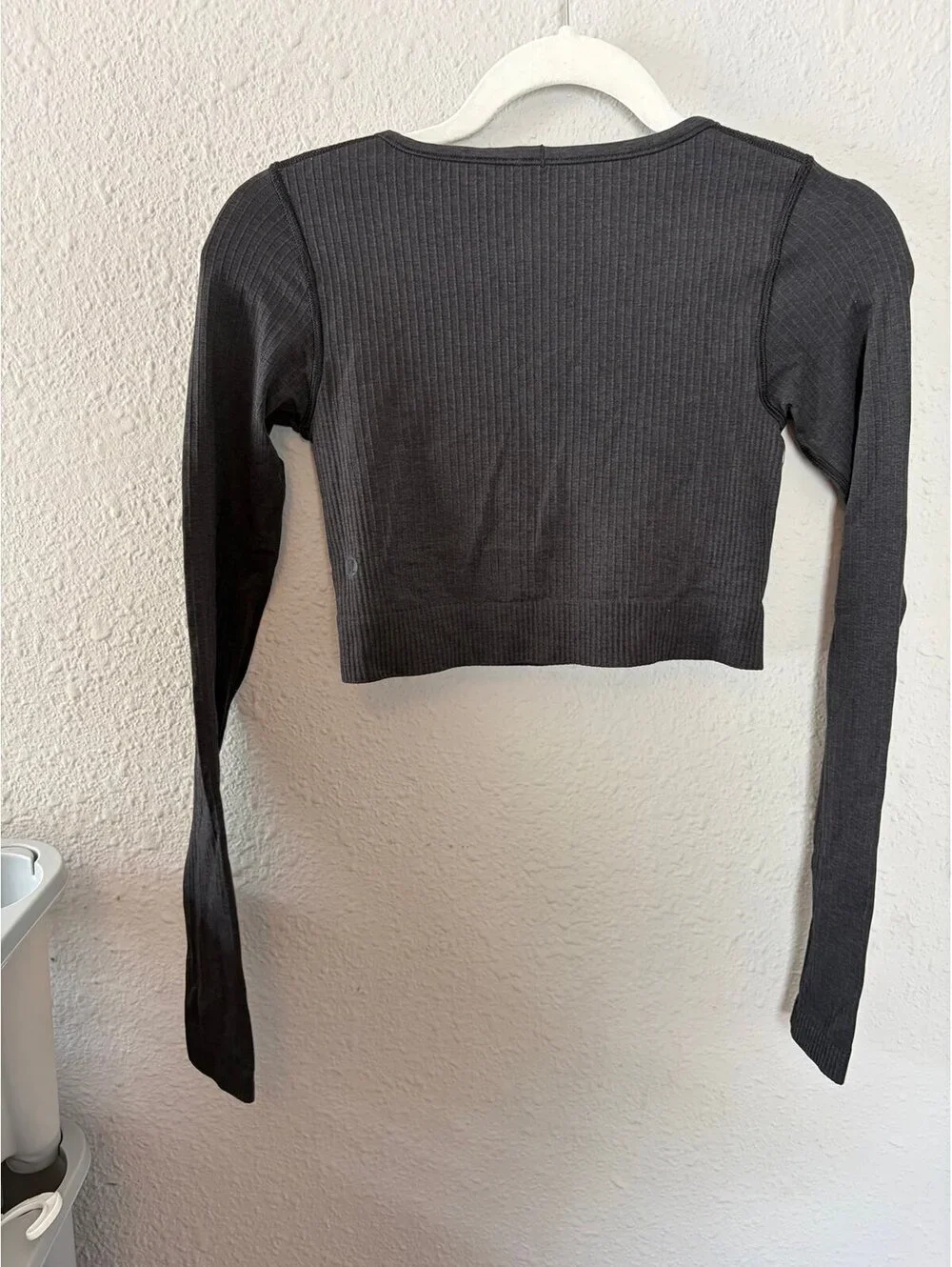 Lululemon Ebb To Street Long Sleeve Cropped Black size 4. $88 retail. Like new c